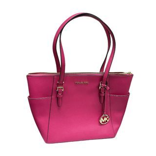 Michael Kors Edith Large Soft Pink Saffiano Leather Open Top Shoulder Tote  Bag in Black