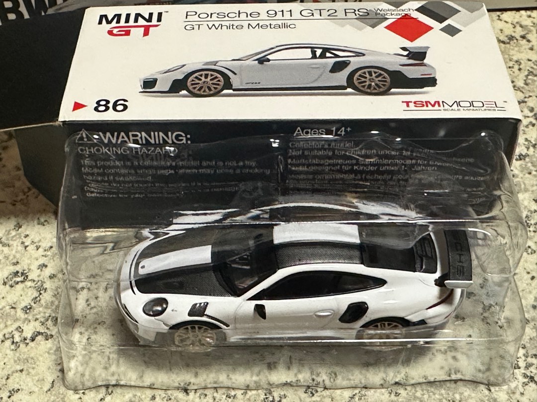 絕版已開MiniGT #86 911 Porsche GT2 RS, 興趣及遊戲, 玩具& 遊戲類