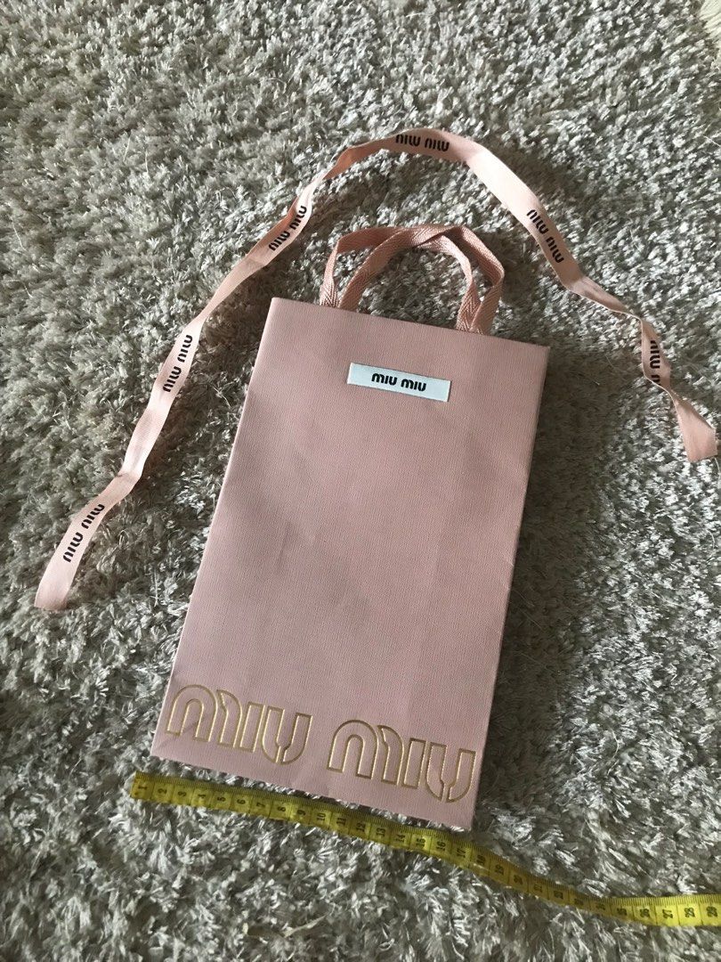Miu miu paper bag on sale