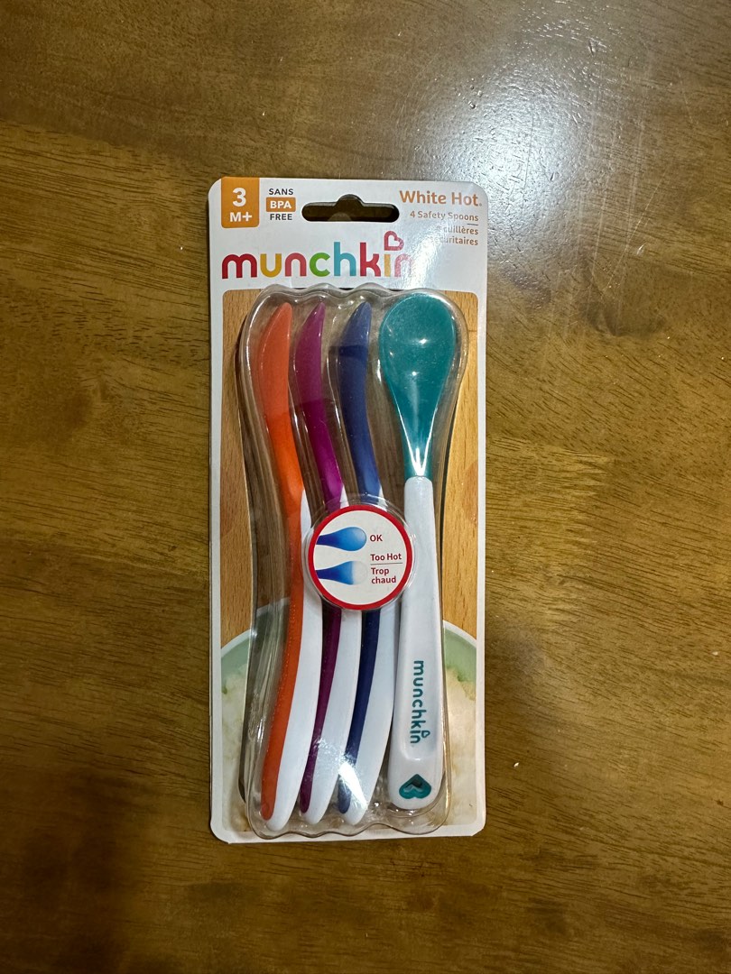 Munchkin White Hot Metal Safety Spoons - 4pk
