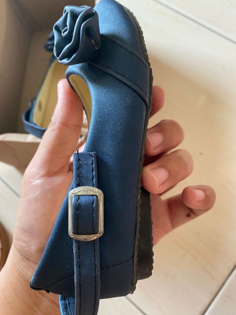 Navy blue 2025 baby girl shoes