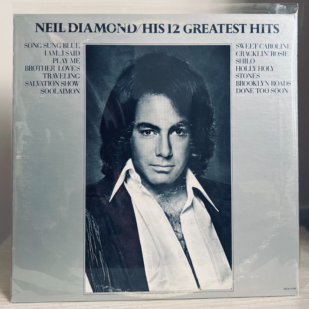 [LP, Used] Neil Diamond - His 12 Greatest Hits LP, Hobbies & Toys ...