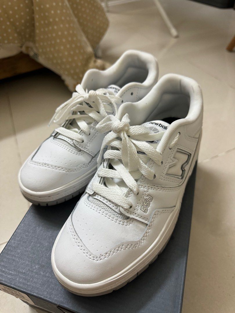 New Balance 550 Junior Women White Grey Colour