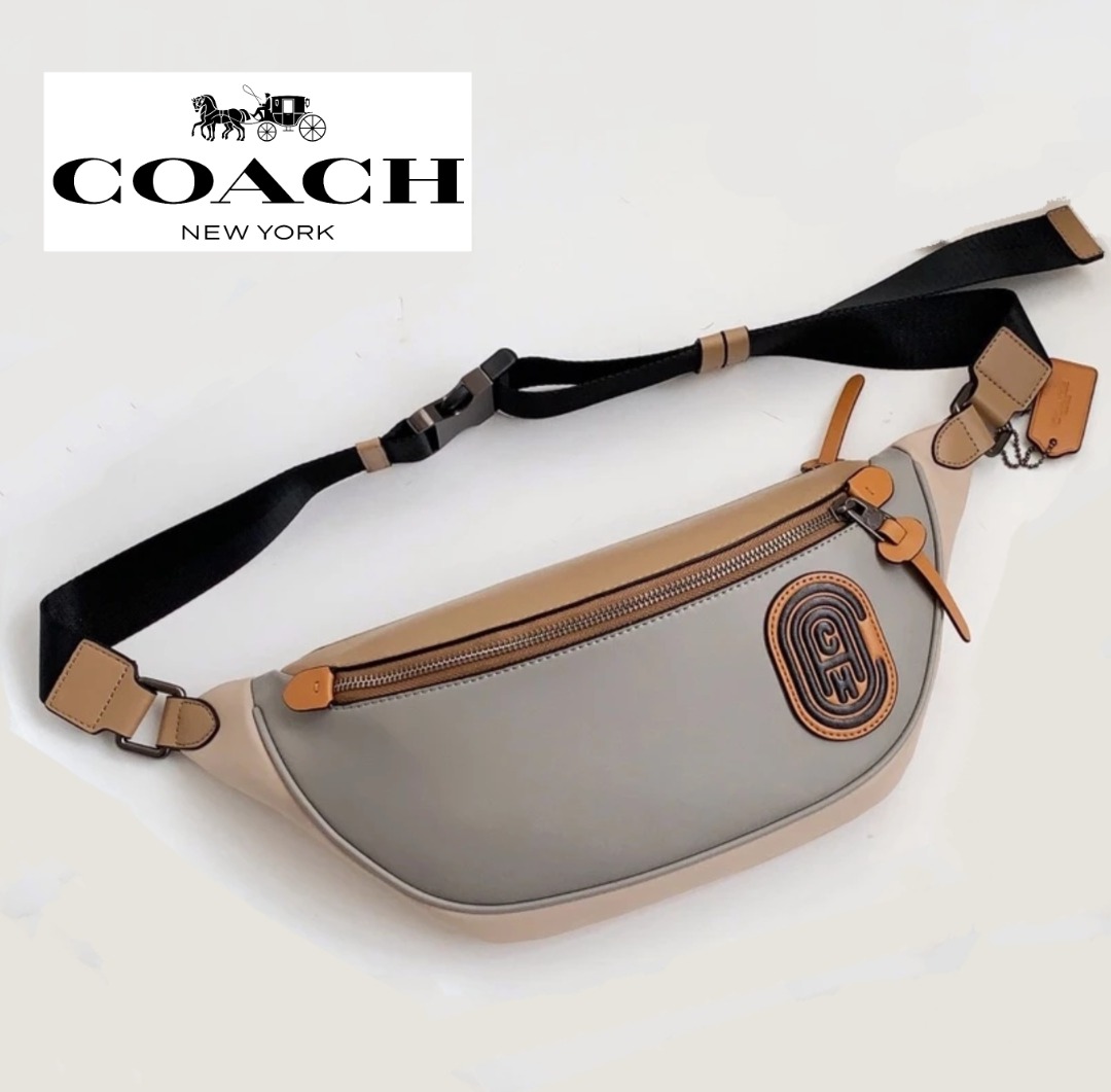 Rivington belt bag in colorblock with coach patch 2025