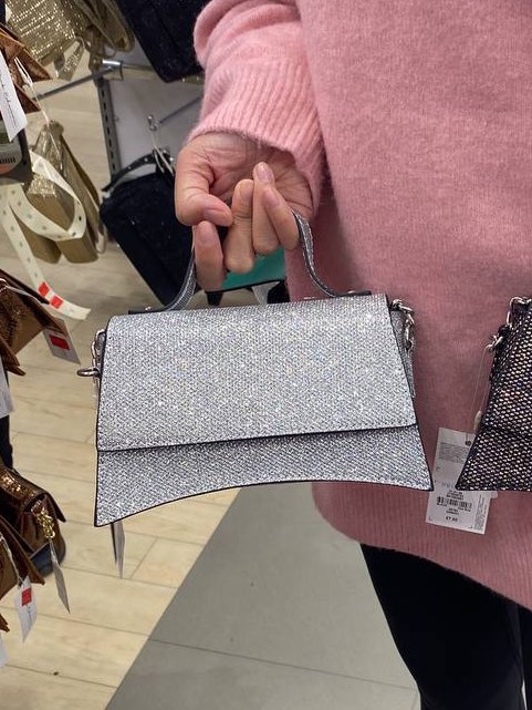 New PRIMARK silver bag
