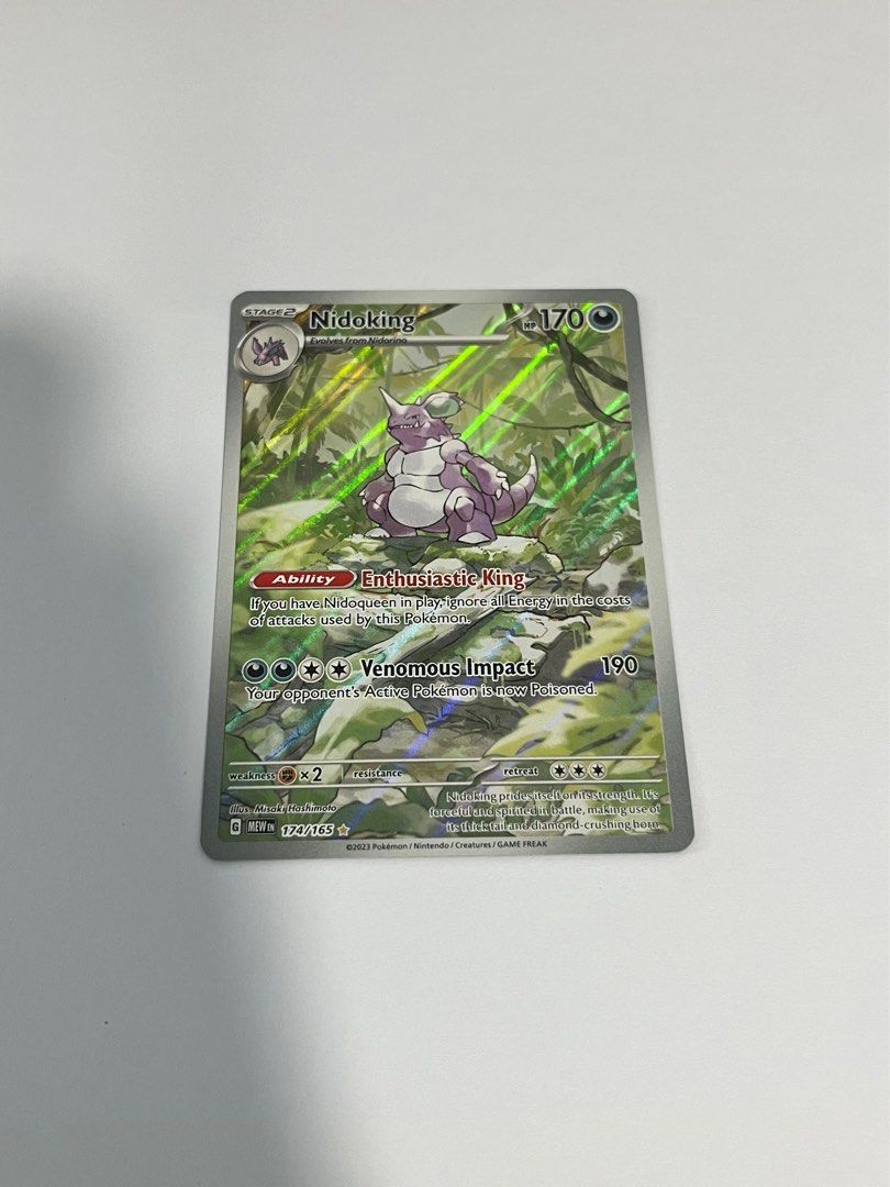 Nidoking illustrator rare full art - 151 Scarlet & Violet, Hobbies & Toys,  Toys & Games on Carousell