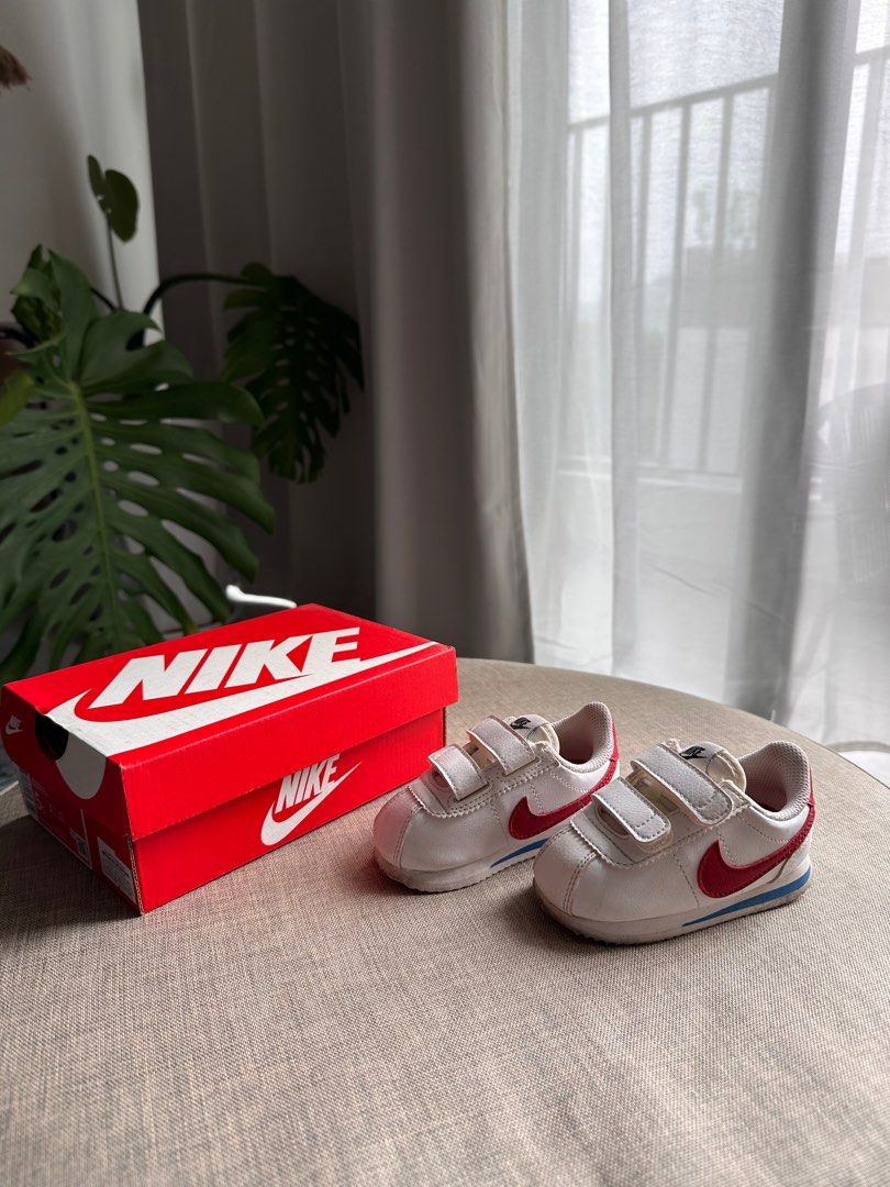 NIKE Cortez Infant UK4.5 Babies Kids Babies Kids Fashion on