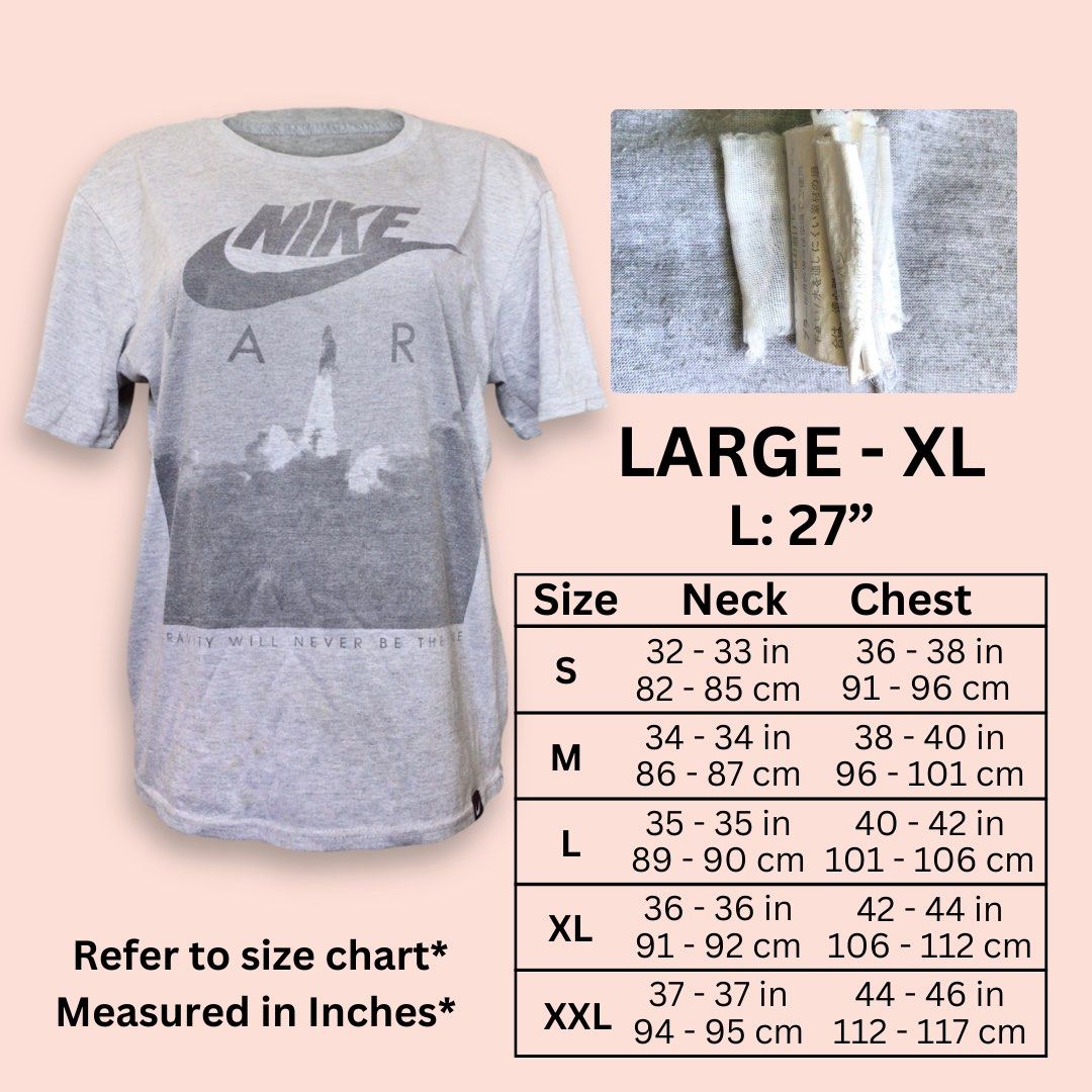 Nike grey shirt (Category: Tshirts & Polo Shirts ) located in Paranaque City. Submitted by Miraa (Listing ID 1259029744, Image 2). Description: Minimal lints.