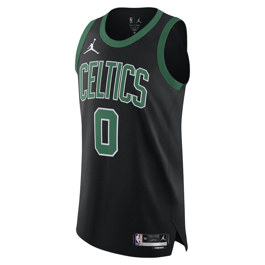 Men's Boston Celtics Jayson Tatum Jordan Brand Black Authentic Player Jersey  - Statement Edition
