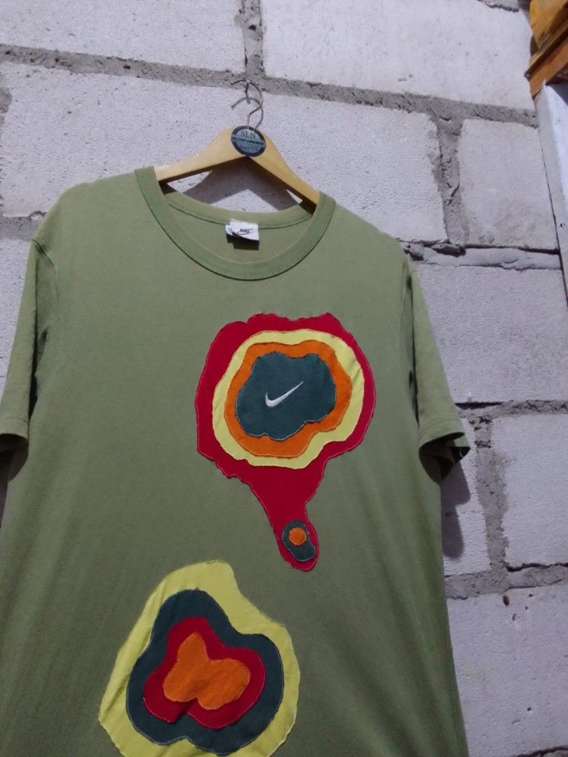 Mnike Reworked Nike rework/nike reworked, Fesyen Pria, Pakaian , Atasan di Carousell