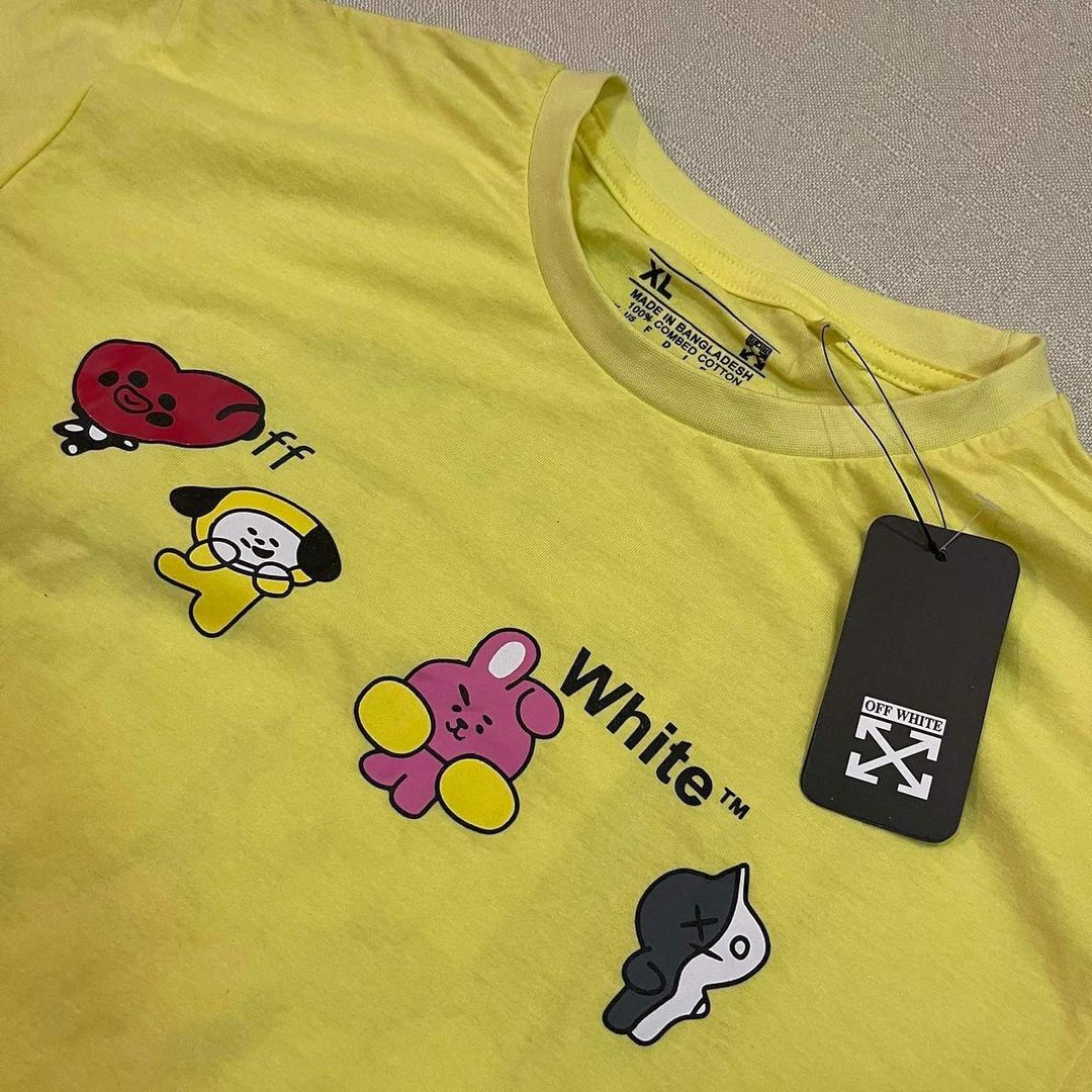 Off White BT21 VIRGIL ABLOH yellow Fits XL