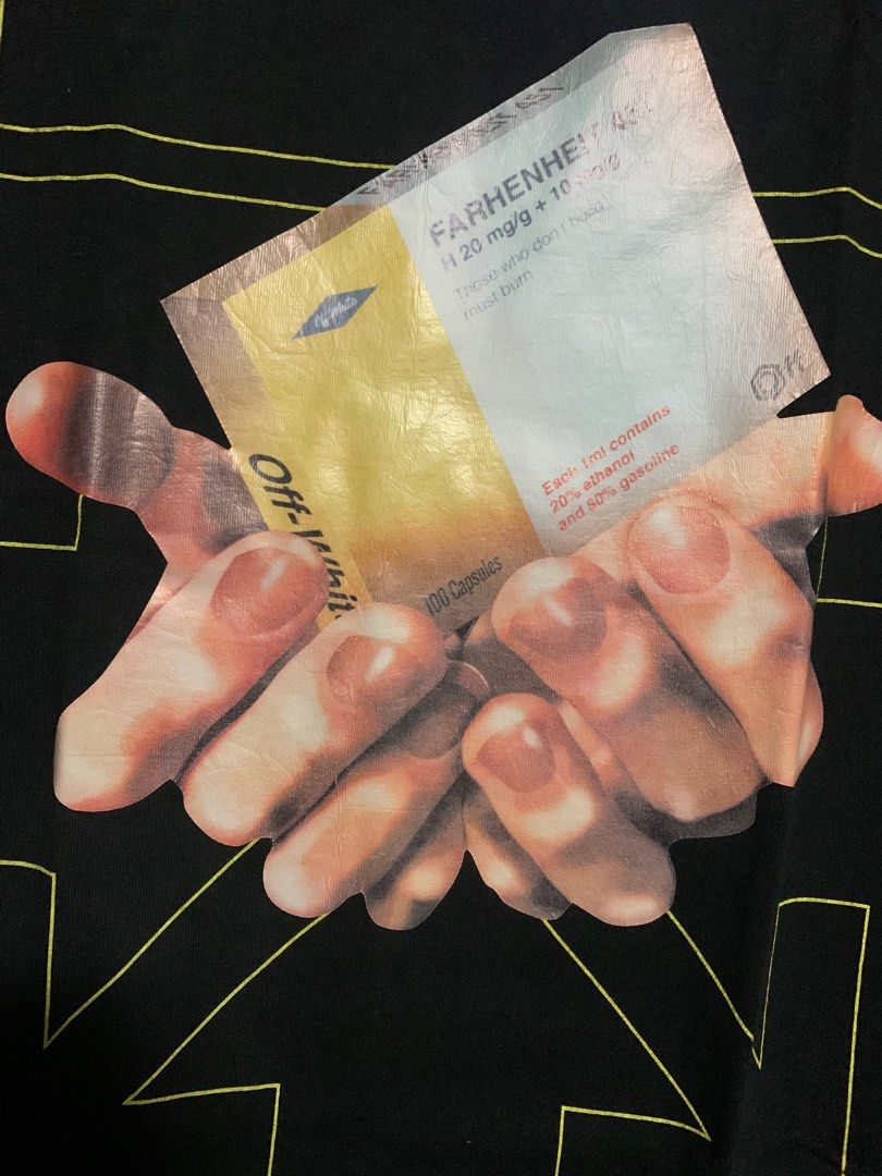Off white arrow outlet hands tee