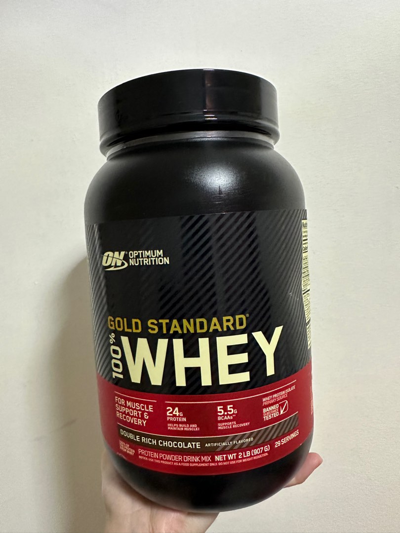 Optimum Nutrition Gold Standard 100% Whey Protein Powder, Double Rich ...