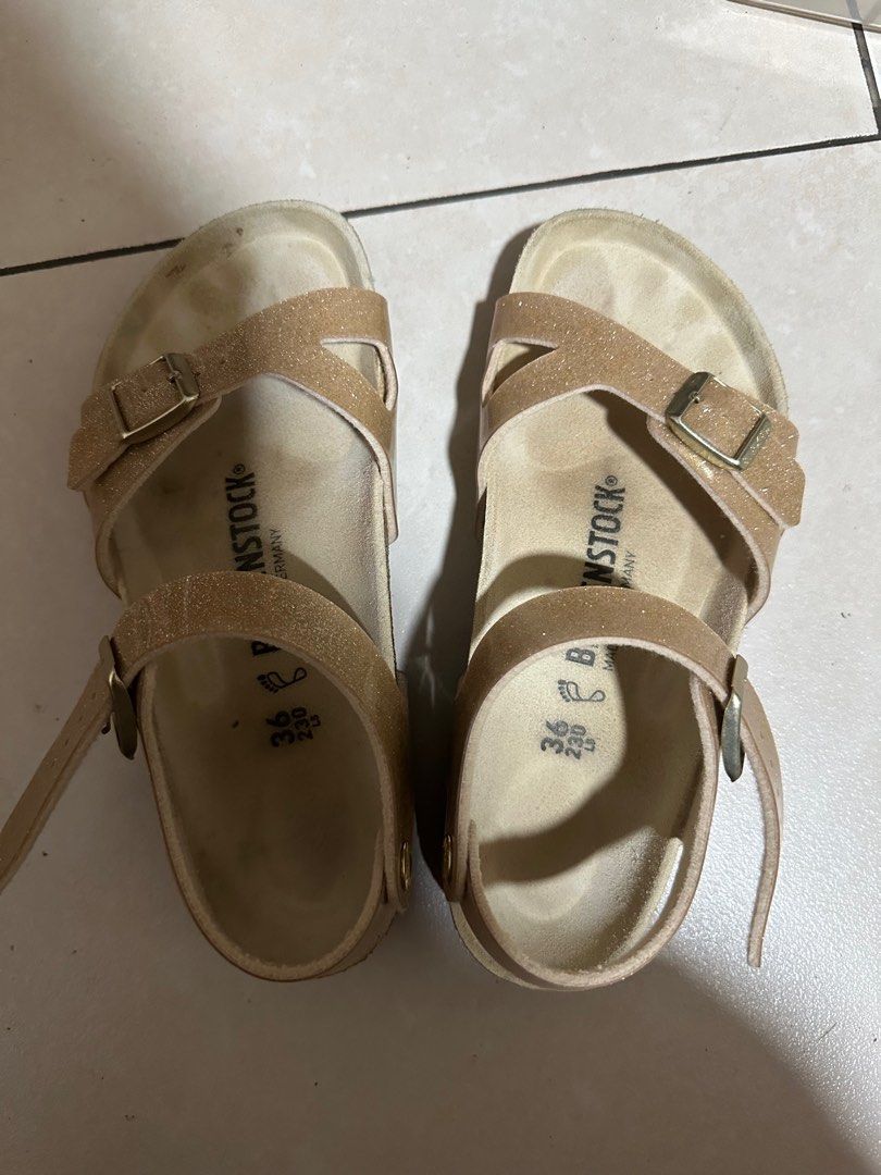 Birkenstock Rio Birko Magic Galaxy Sandals (Category: Sandals) located in Makati City. Submitted by kach15 (Listing ID 1259076172, Image 3). Description: Birkenstock Rio Birko Magic Galaxy Sandals Original, used only thrice Size: EU 36 RFS: malaki sakin .