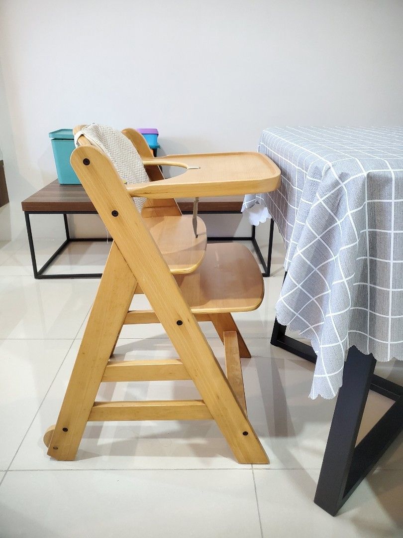 Original Hauck Wooden Baby High Chair, Babies & Kids, Baby Nursery