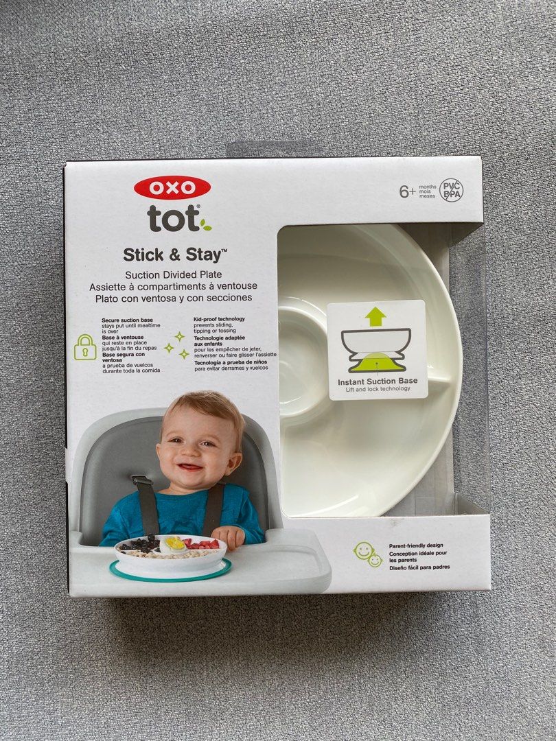 The OXO Tot Suction Bowl & Plate Keep Dinner With Toddlers Mess-Free