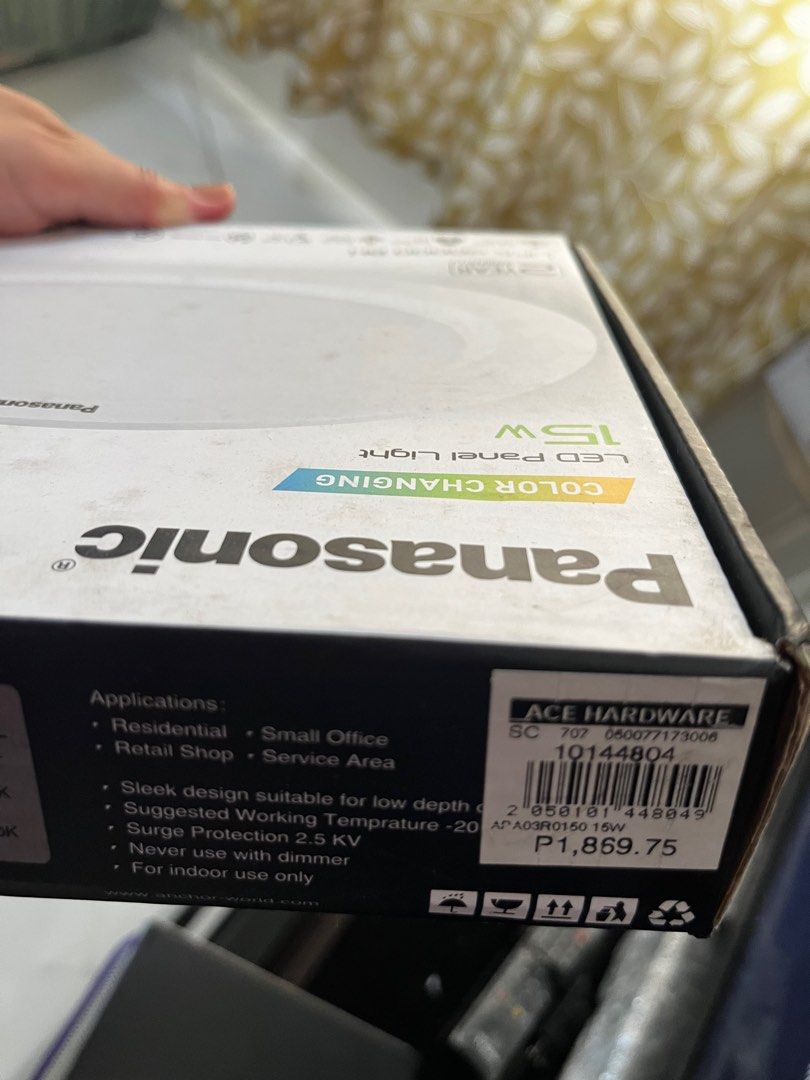 Panasonic Changing Color LED Panel Light (Category: Lighting) located in General Trias. Submitted by aicariaga08 (Listing ID 1258921492, Image 2). Description: .