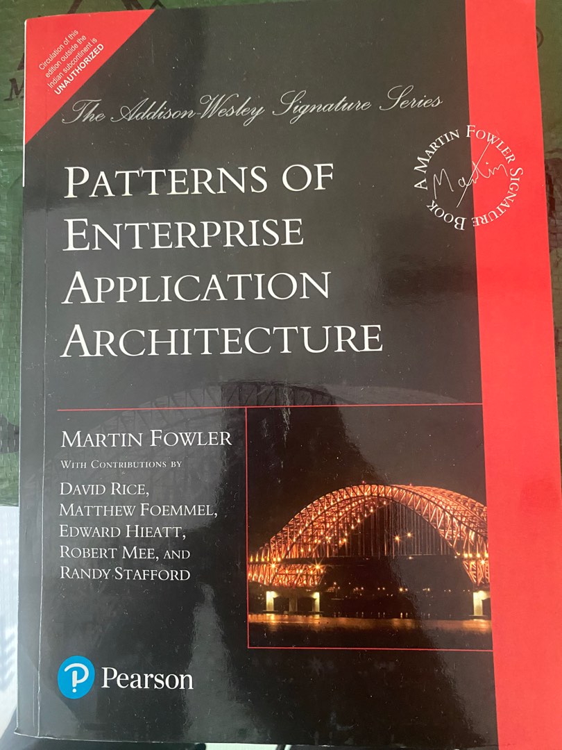 Patterns of enterprise application architecture, Hobbies & Toys, Books
