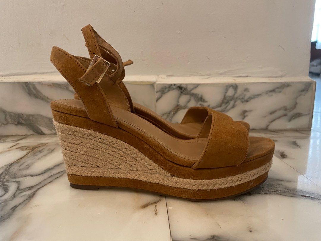 Tan wedge shoes clearance