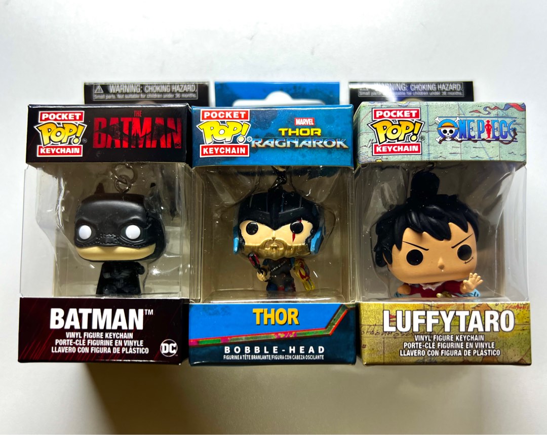 Pocket Pop Keychain Batman Marvel Thor One Piece Luffytaro Funko, Hobbies &  Toys, Toys & Games on Carousell