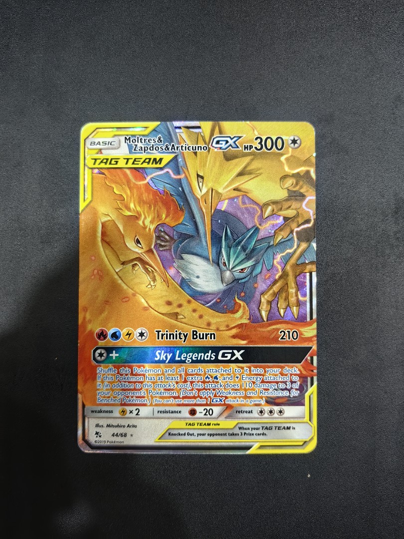 Shiny Articuno GX/Hidden Fates/Pokemon Cards, Hobbies & Toys, Toys & Games  on Carousell