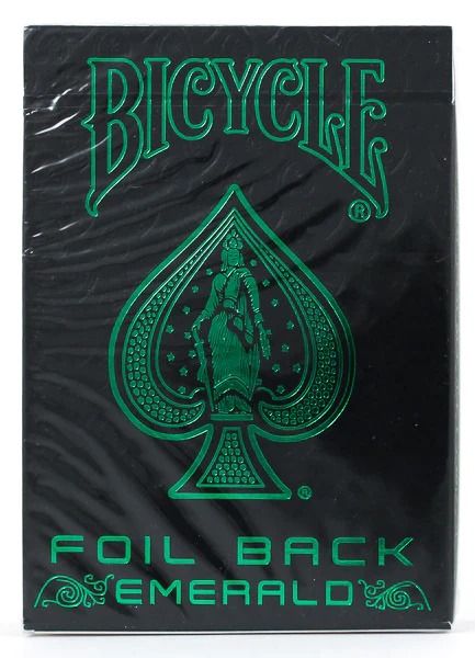 Bicycle foil online back emerald