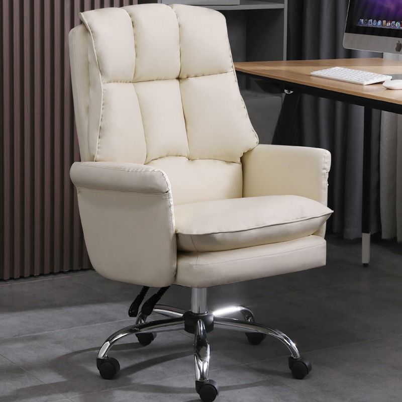 PU Leather Gaming Chair Reclining chair Tilt 130° Cushion high