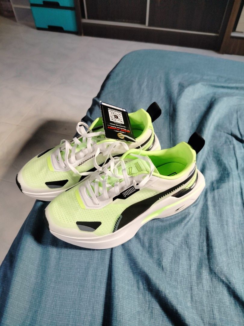 Lime green shop puma shoes