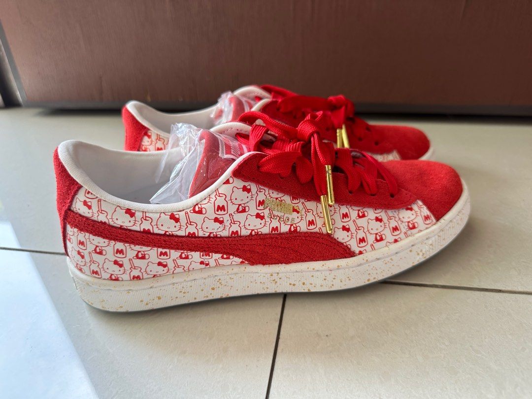 Puma Suede x Hello Kitty Women s Fashion Footwear Sneakers on