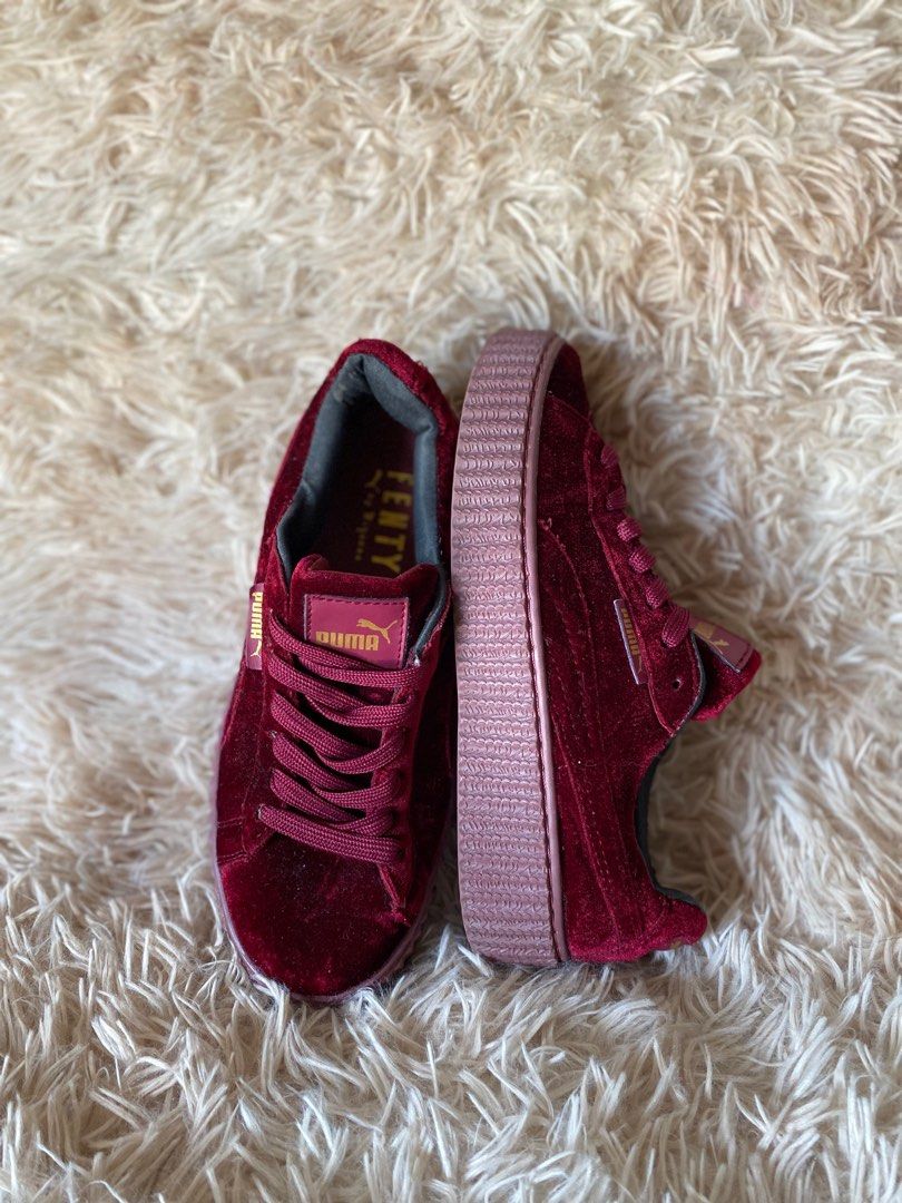 Puma fenty deals rihanna burgundy