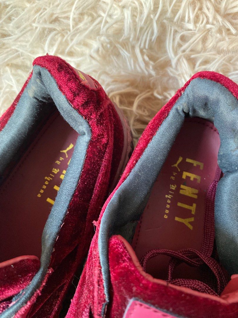 Puma fenty burgundy creepers sales