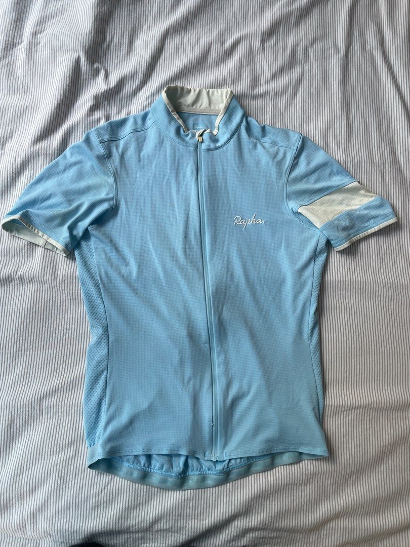 Rapha Super lightweight jersey sky blue M Men s Fashion Activewear on Carousell