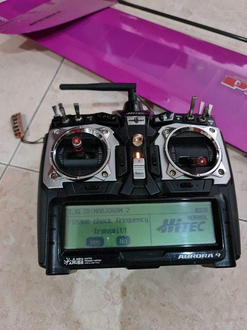 RC plane glider remote Hitec Hobbies Toys Toys Games on
