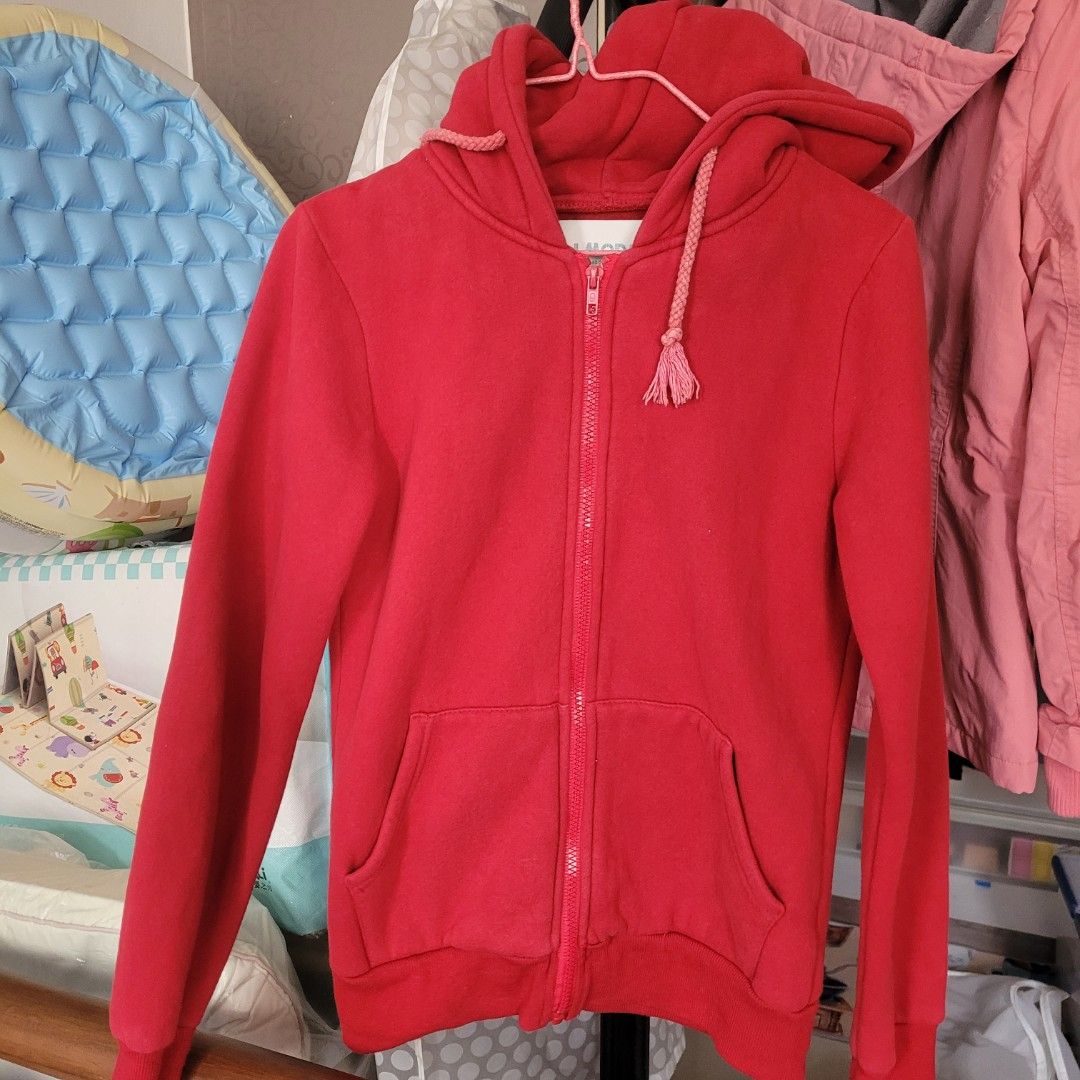 Red fleece jacket Women s Fashion Coats Jackets and Outerwear