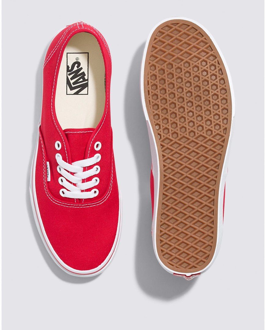 Red discount vans sneakers