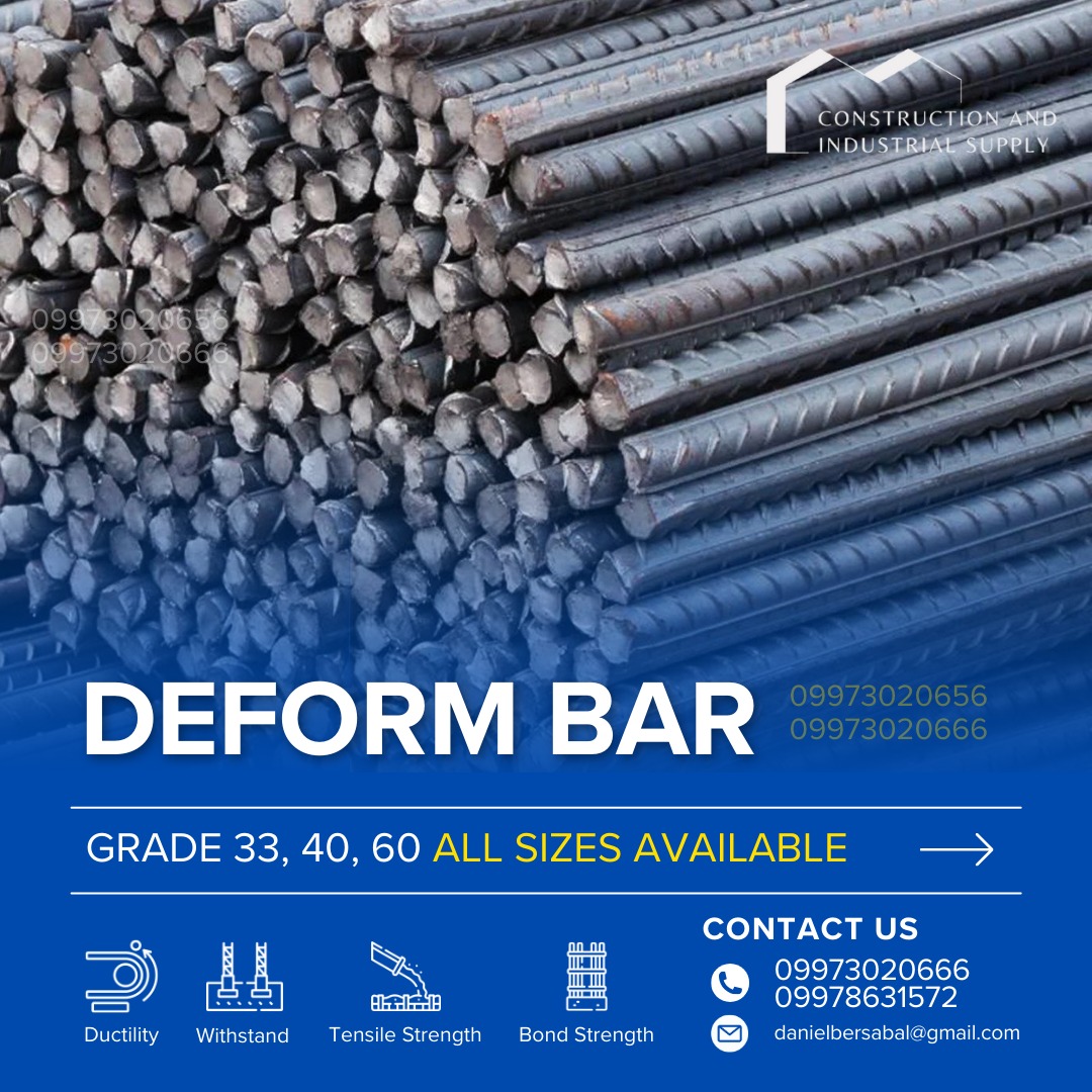 Reinforcement Bar Kabilya Corrugated Bar Steel Metals Sourcing Deform Bar Metals
