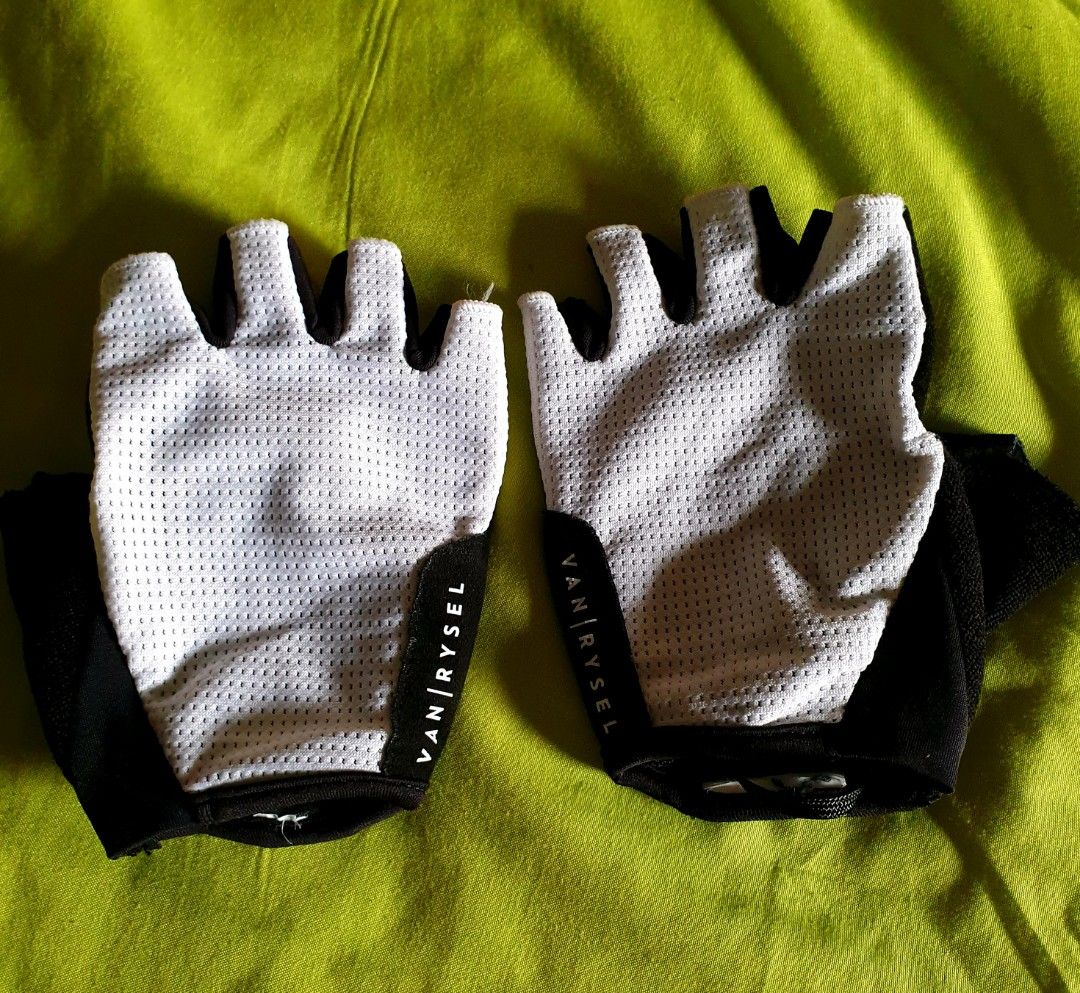Road Cycling Gloves Van Rysel 2 for 13sgd