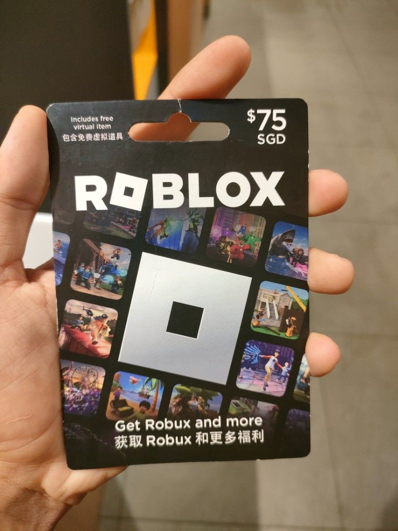 Roblox gift card 75 (selling it at 60), Video Gaming, Gaming