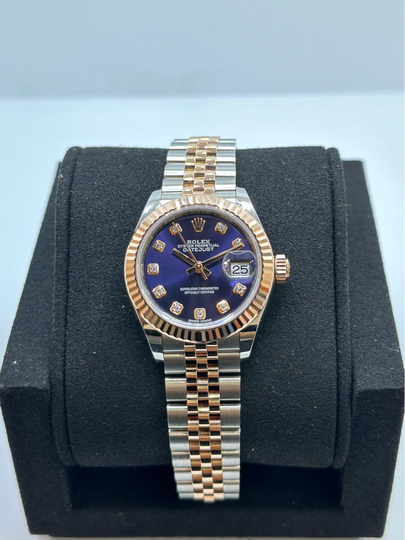 Rolex Datejust 279171 Aubergine Rose Gold 28mm, Luxury, Watches on