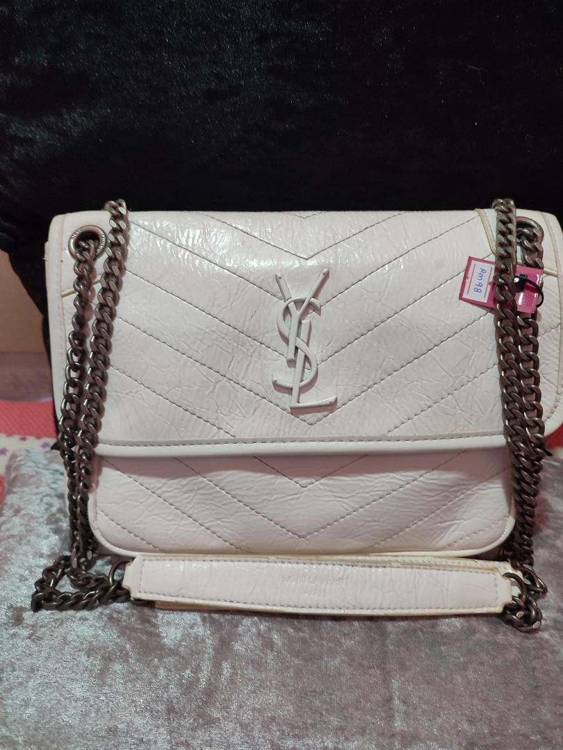 YSL Niki metallic, Luxury, Bags & Wallets on Carousell