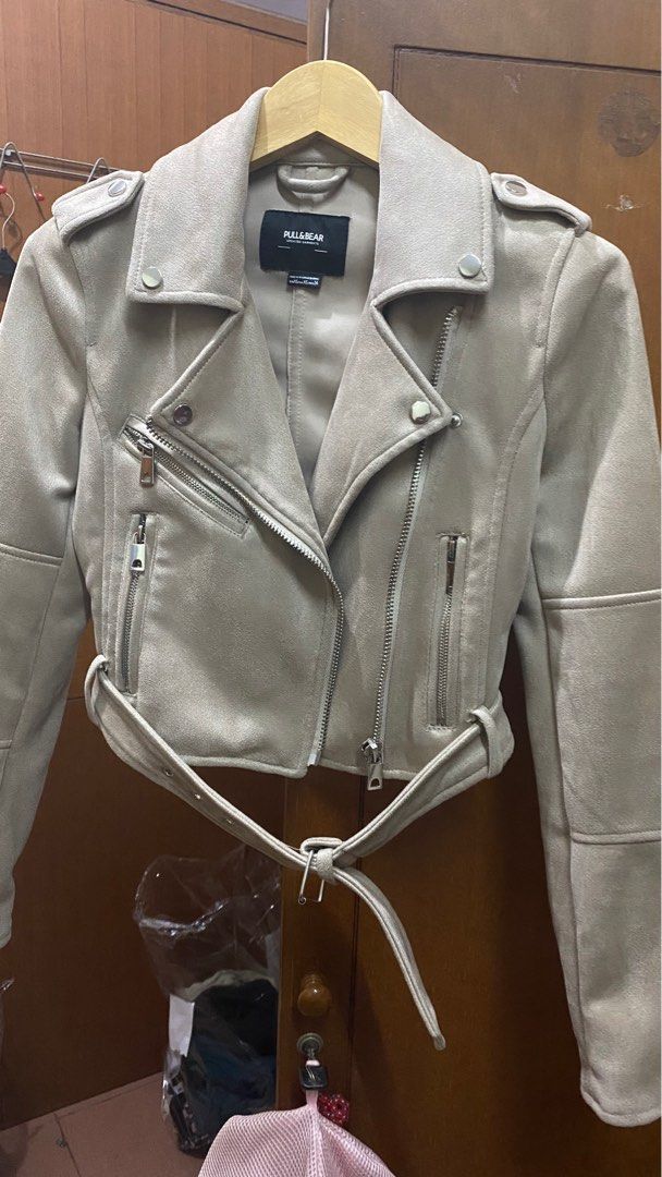 Jaket Pull And Bear Wildlederjacke Next REGULAR FIT STRETCH