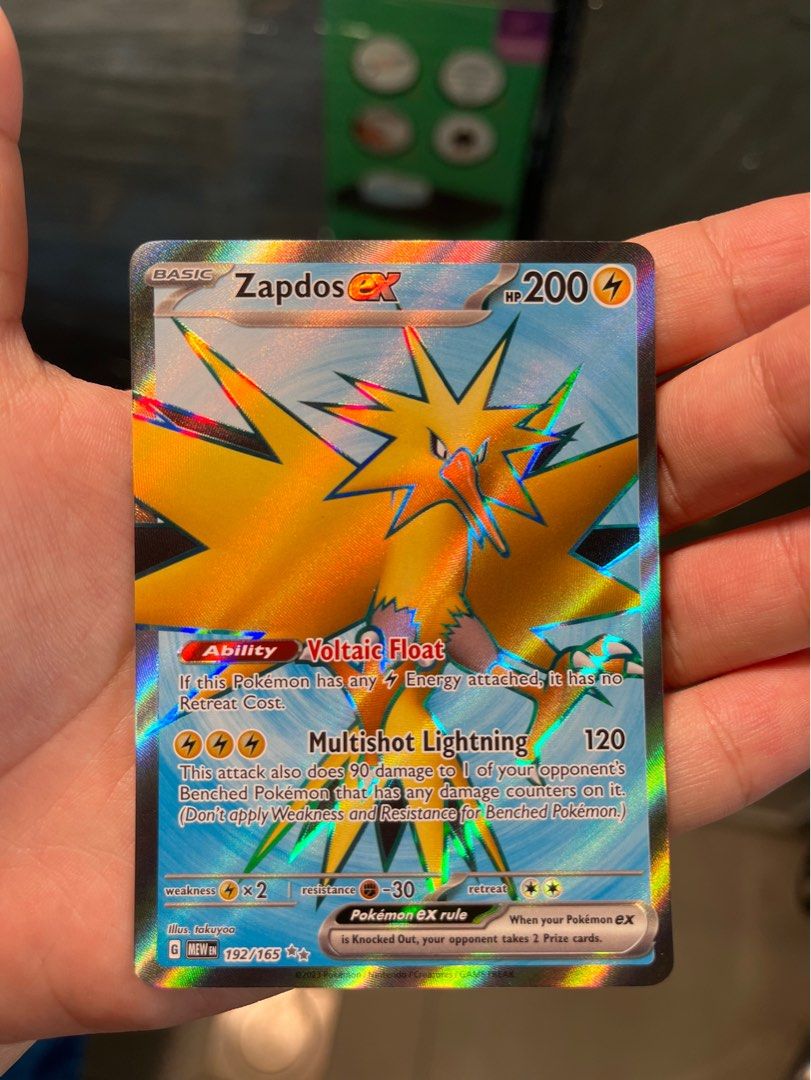 Zapdos EX - Pokemon 151 SV, Hobbies & Toys, Toys & Games on Carousell