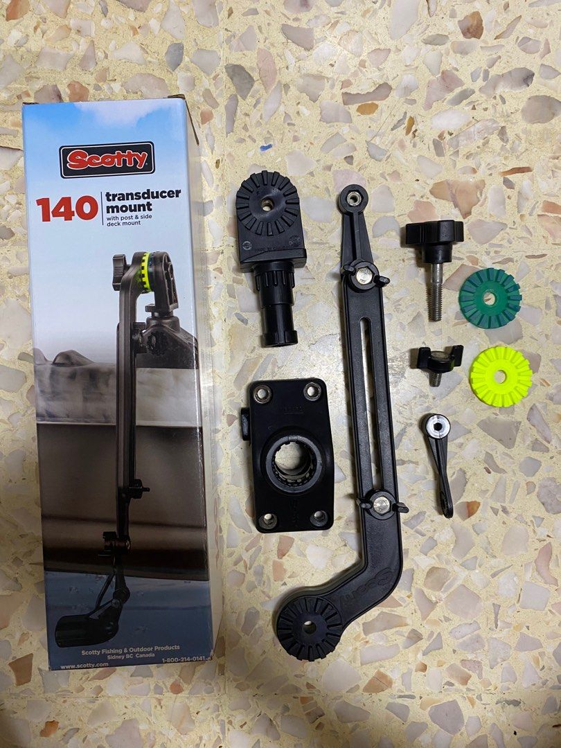 Scotty #140 Kayak/SUP Transducer Mounting Arm, Slip Disks Included, Fits  All Scotty Post Mounts, Sports Equipment, Fishing on Carousell