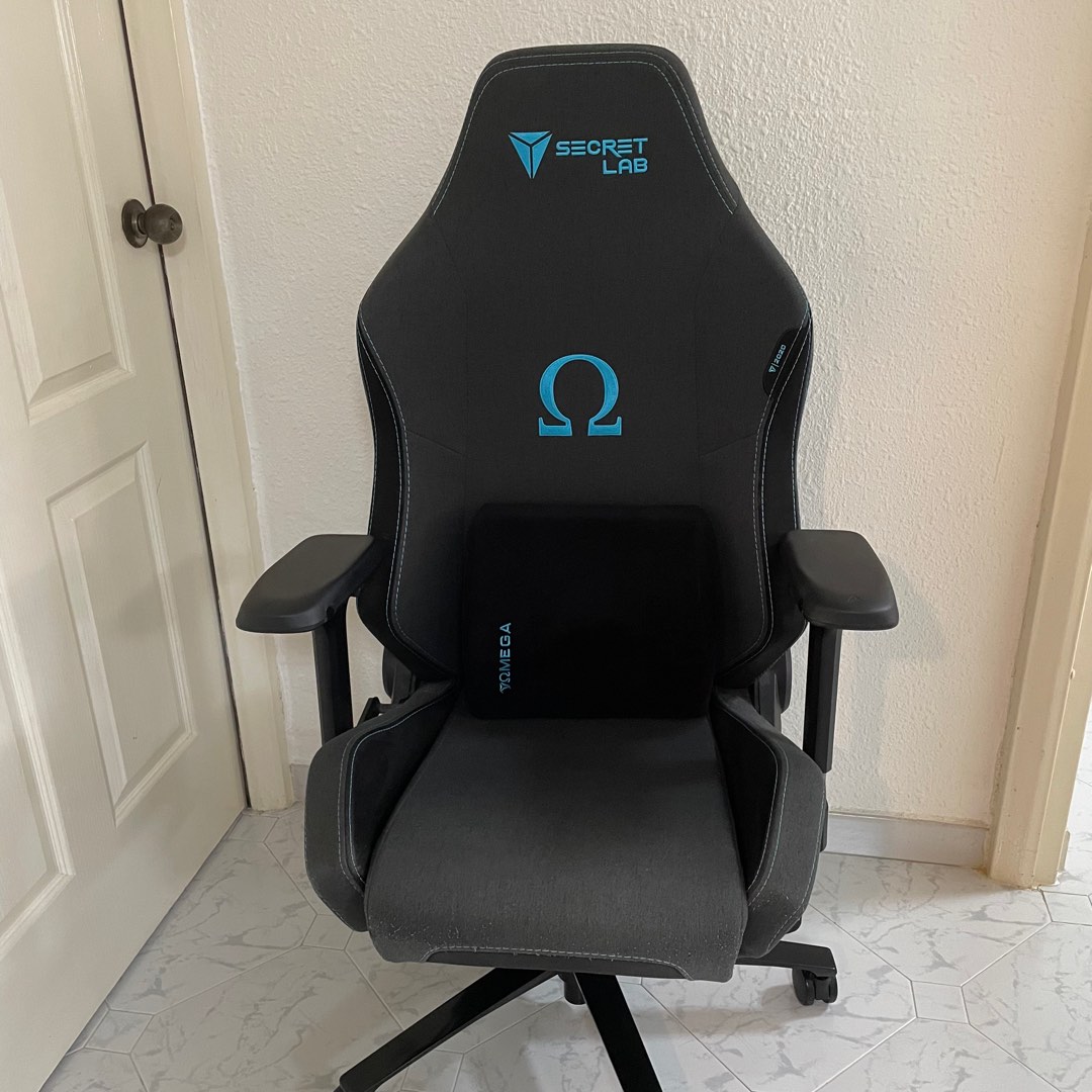 Secretlab Omega Softweave Charcoal Blue, Furniture & Home Living ...