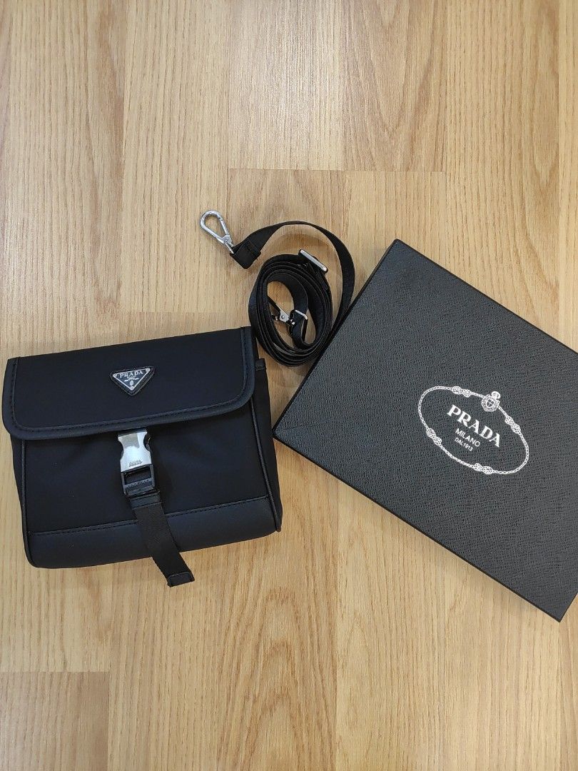 Prada nylon cell phone discount bag