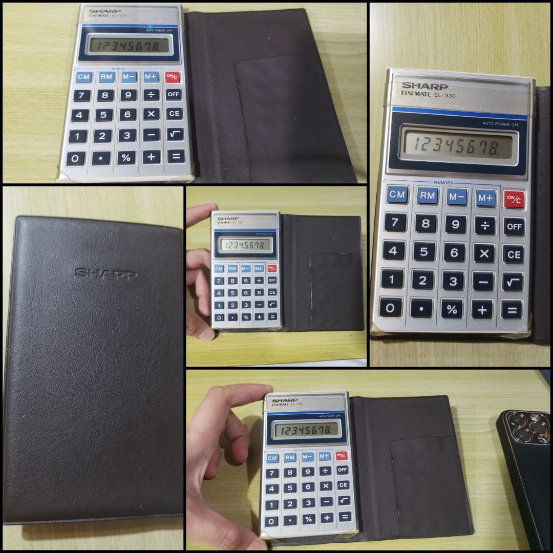 SHARP ELSI MATE EL330 Vintage 1980's Calculator FREE SHIPPING