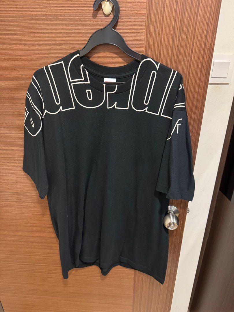 Size L] Supreme Upside Down Tee Black, Men's Fashion, Tops & Sets