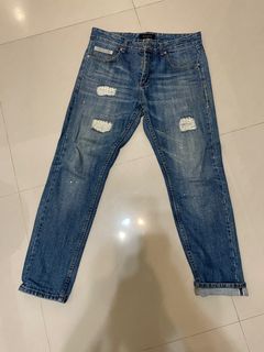 Skatopia 補丁 破壞 牛仔褲 m 32腰