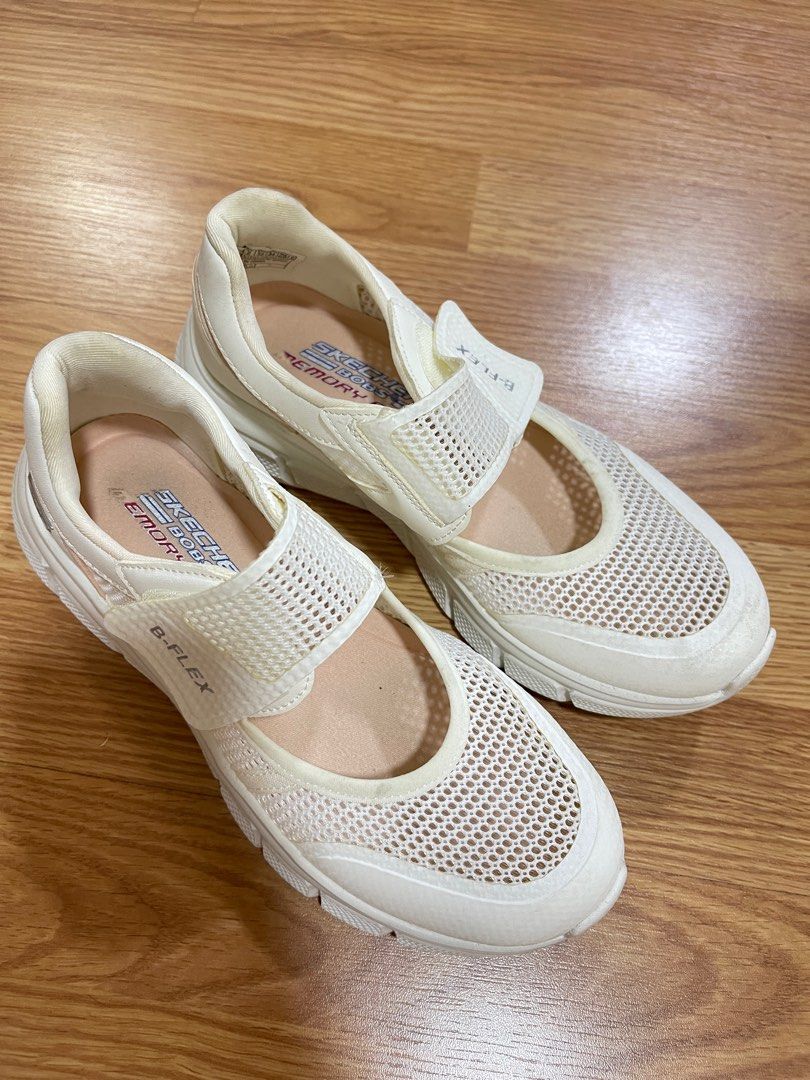 Skechers white mary janes discount