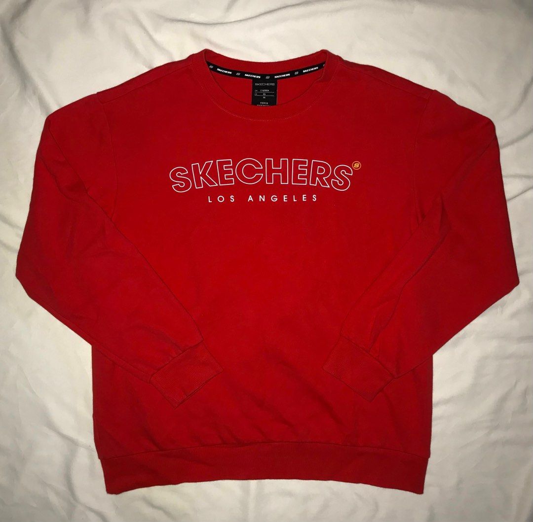 Skechers sweatshirts sales mens red